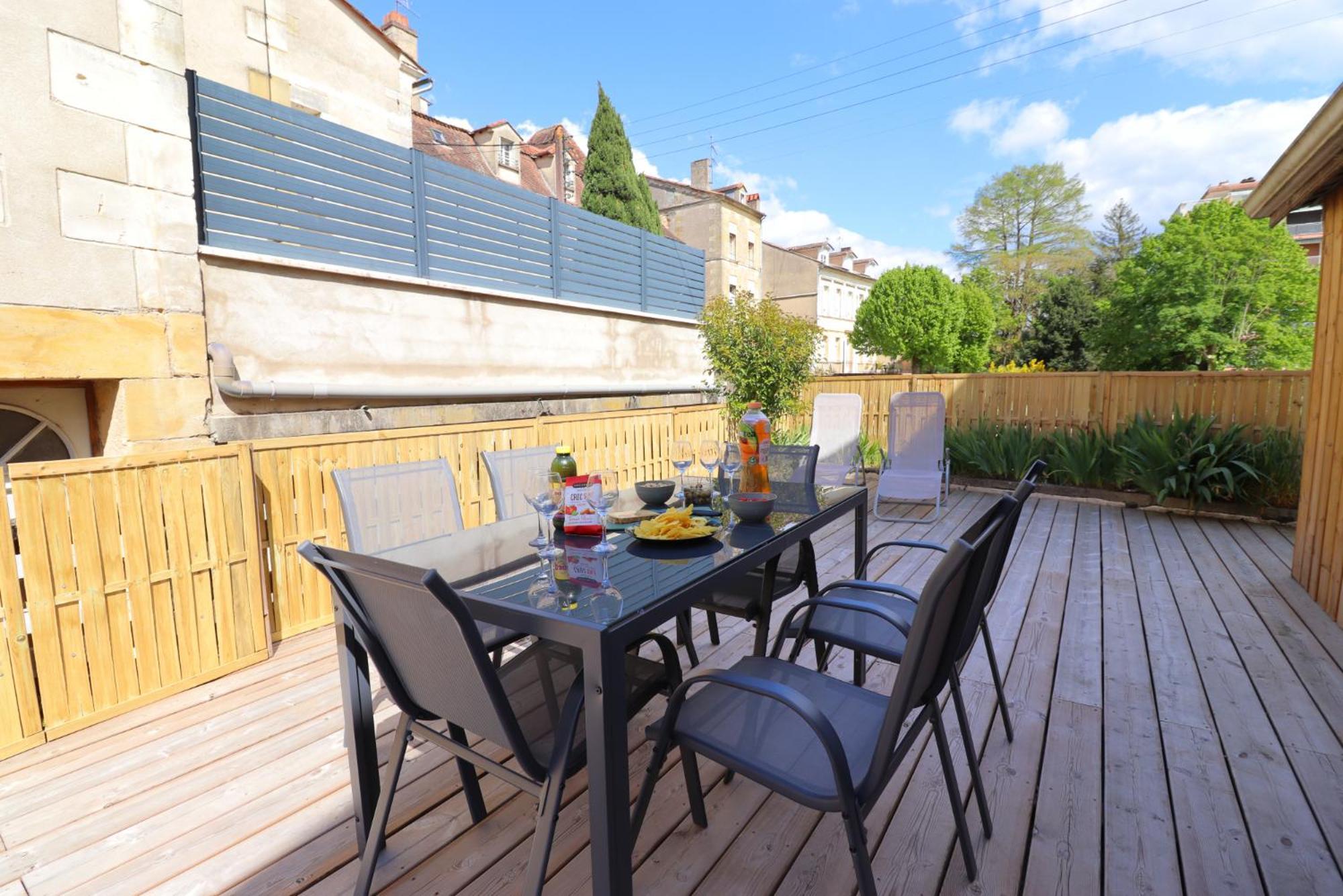 Le Terrazza - T3 Hyper-Centre Avec Terrasse Privative Leilighet Bergerac Rom bilde